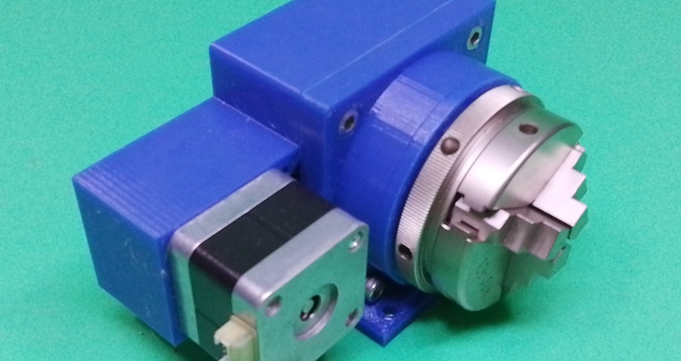 DIY Dividing Head Chuck with step motor for Milling Machine