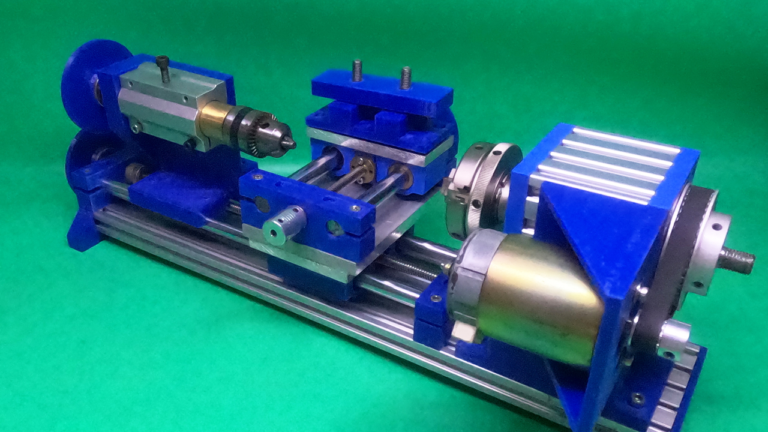 DIY Lathe CNC Machine Homemade Axis Linear Rail Slide Motion