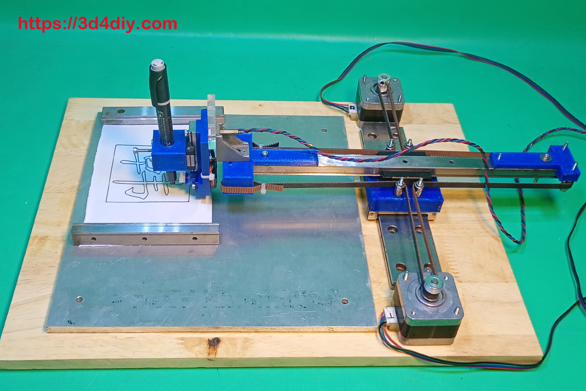 CoreXY Pen Plotter Axidraw 3D Printer DIY Arduino CNC Homemade