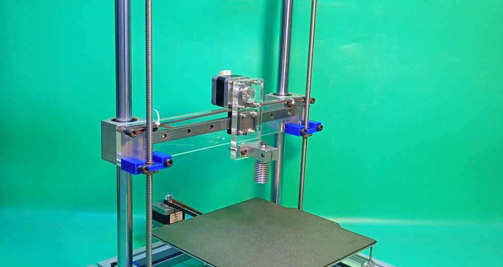 DIY Acrylic Cartesian 3D Printer CNC Axis Slide Motion Homemade