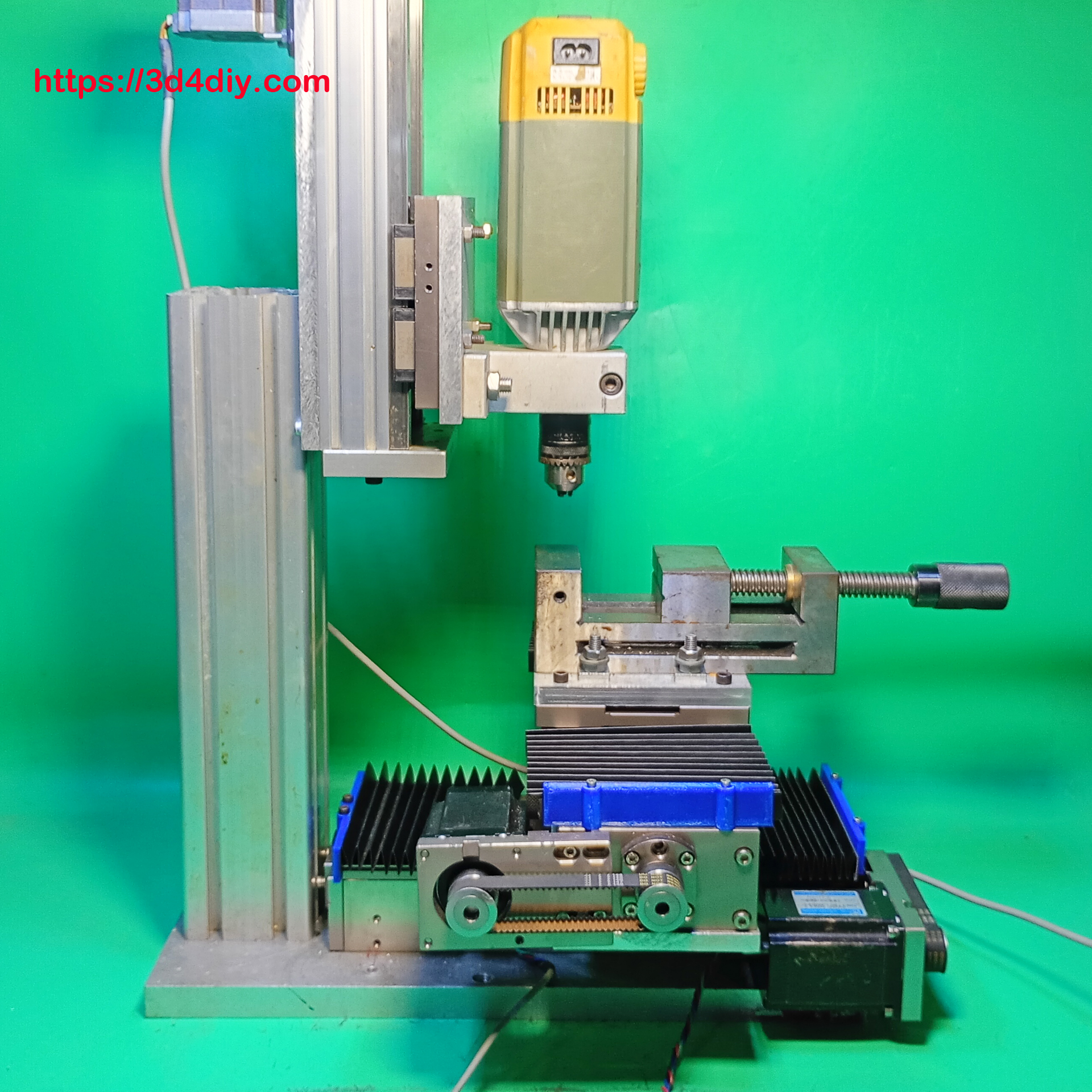 Homemade Milling CNC Machine DIY Router C Frame Machine