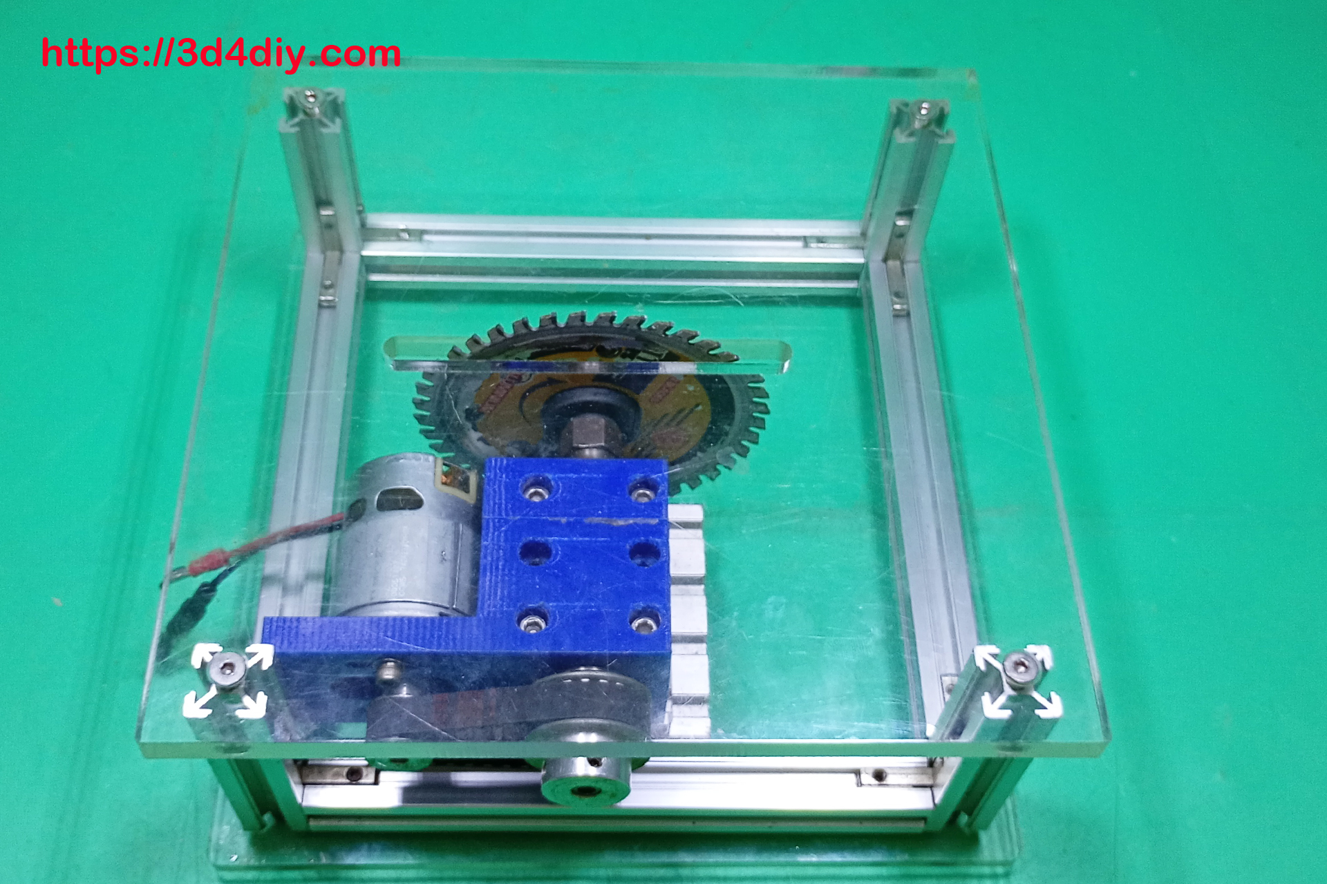 Circular Saw Table DIY 3D Printer 775 Motor Homemade