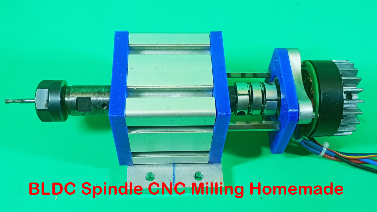 BLDC Spindle DIY CNC Milling 3D Printer Machine Homemade