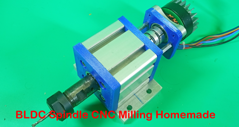 BLDC Spindle DIY CNC Milling 3D Printer Machine Homemade