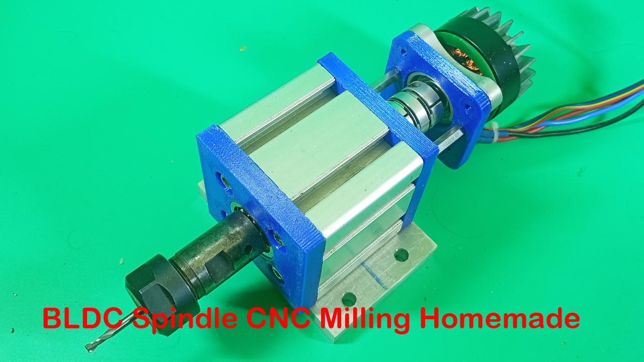 BLDC Spindle DIY CNC Milling 3D Printer Machine Homemade