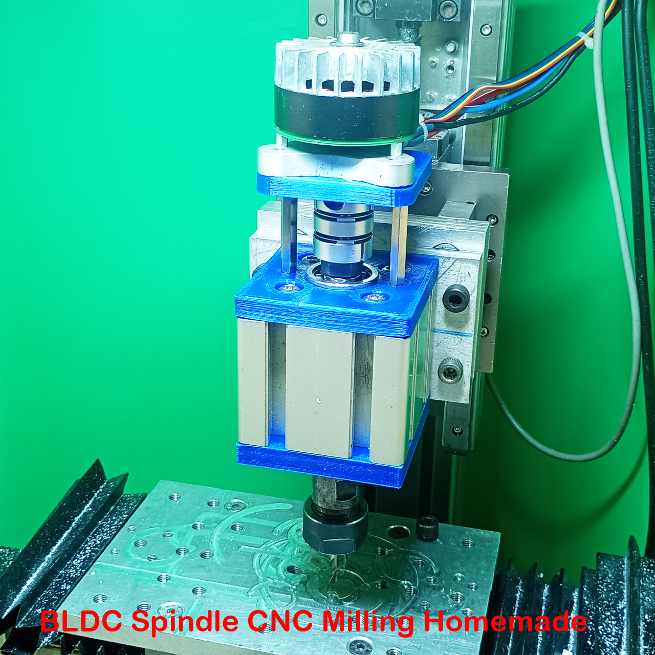 BLDC Spindle DIY CNC Milling 3D Printer Machine Homemade