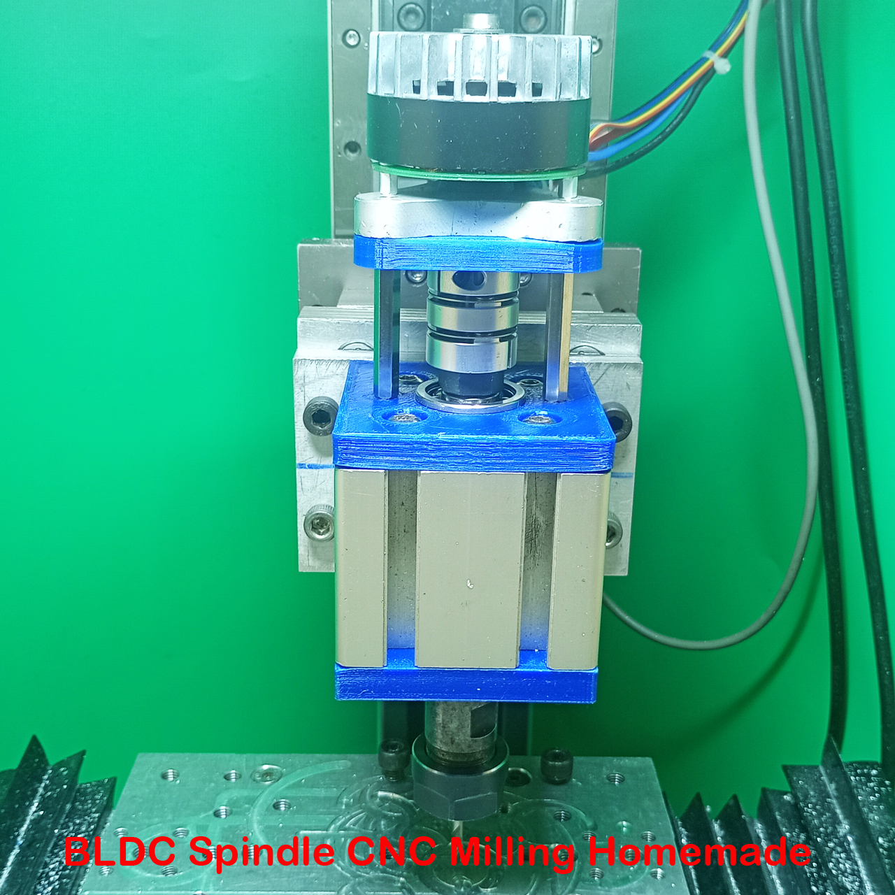 BLDC Spindle DIY CNC Milling 3D Printer Machine Homemade