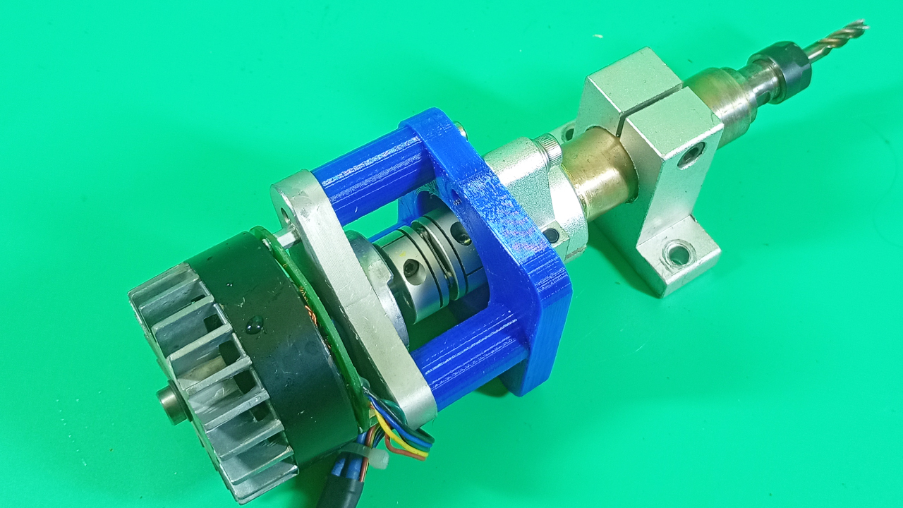 BLDC Spindle ER11 DIY CNC Milling 3D Printer Homemade